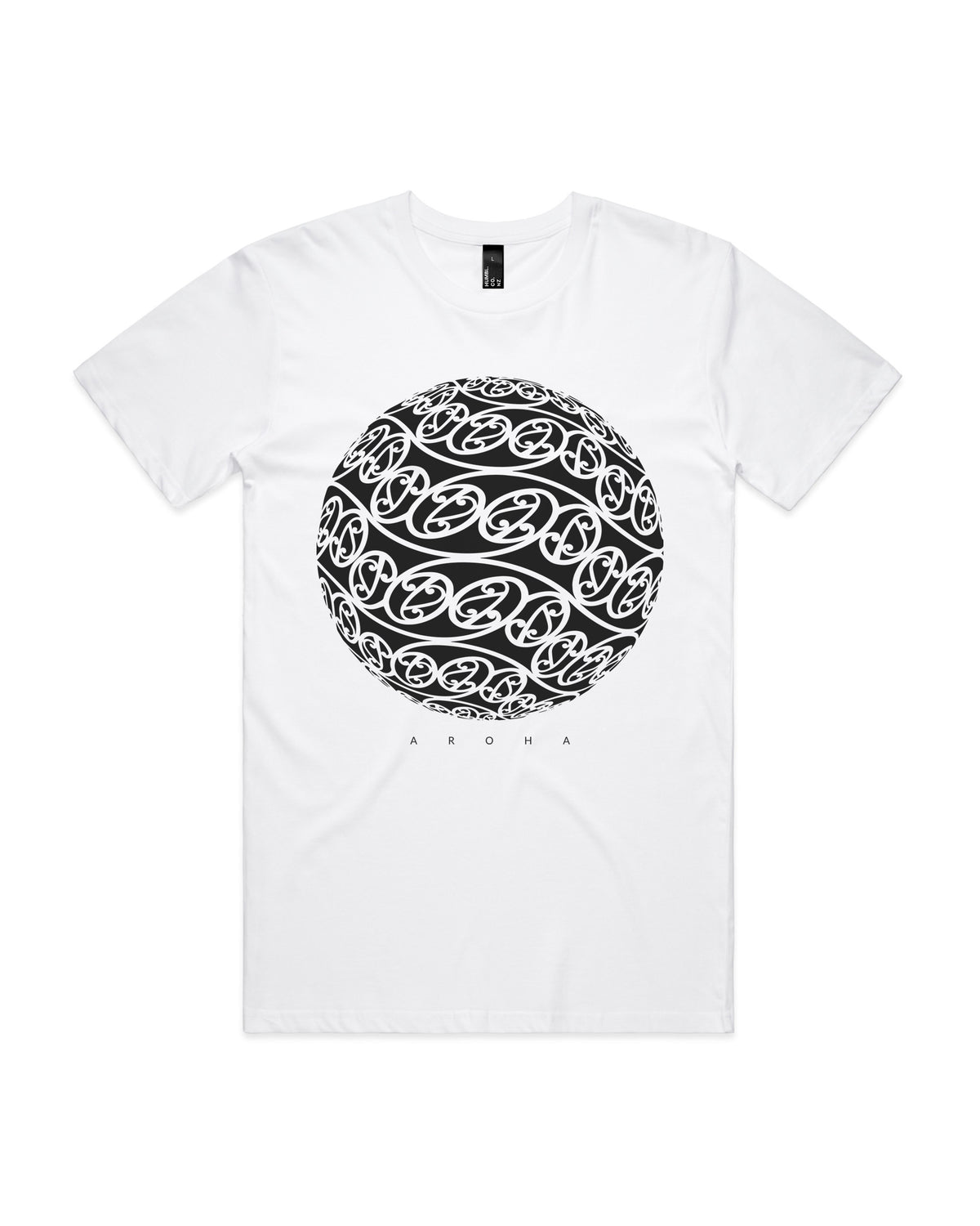 humbl Aroha t-shirt in White, front flat lay